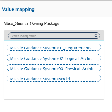 Package Selection Criteria Configuration